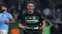 El sueco anotó tres goles en la victoria del Sporting Lisboa por 4-1 ante Manchester City.