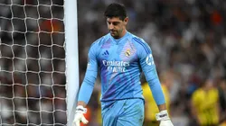 Thibaut Courtois, afuera de Real Madrid-Milan.
