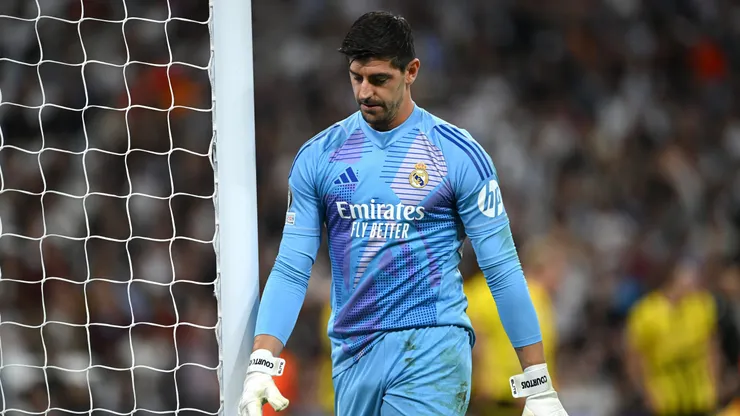 Thibaut Courtois, afuera de Real Madrid-Milan.