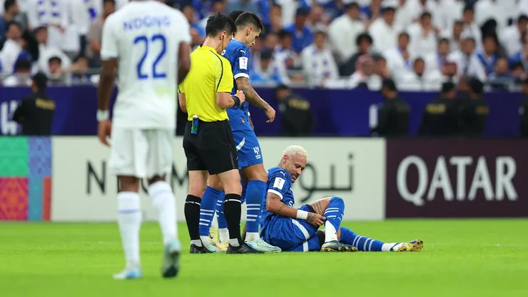 Neymar volvió a lesionarse en su segundo partido con Al-Hilal