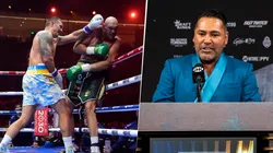 Óscar de la Hoya afirmó lo que puede pasar en la revancha entre Tyson Fury y Oleksandr Usyk.