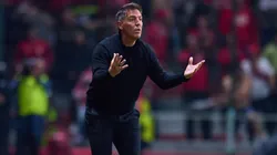 El argentino dirigió su noveno partido al frente del conjunto esmeralda.