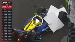 Franco Colapinto se accidentó en la qualy del GP de Brasil