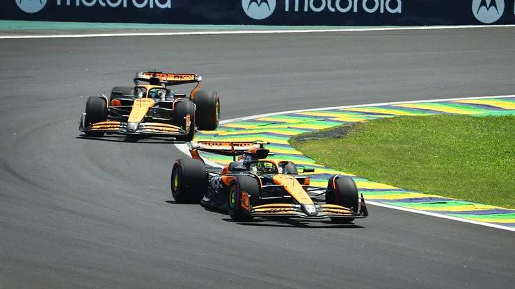 Oscar Piastri y Lando Norris en el GP de Brasil 2024
