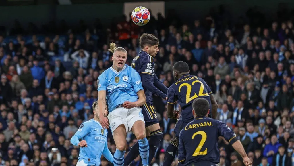 Manchester City vencería, según la IA, a Real Madrid en la final (IMAGO)