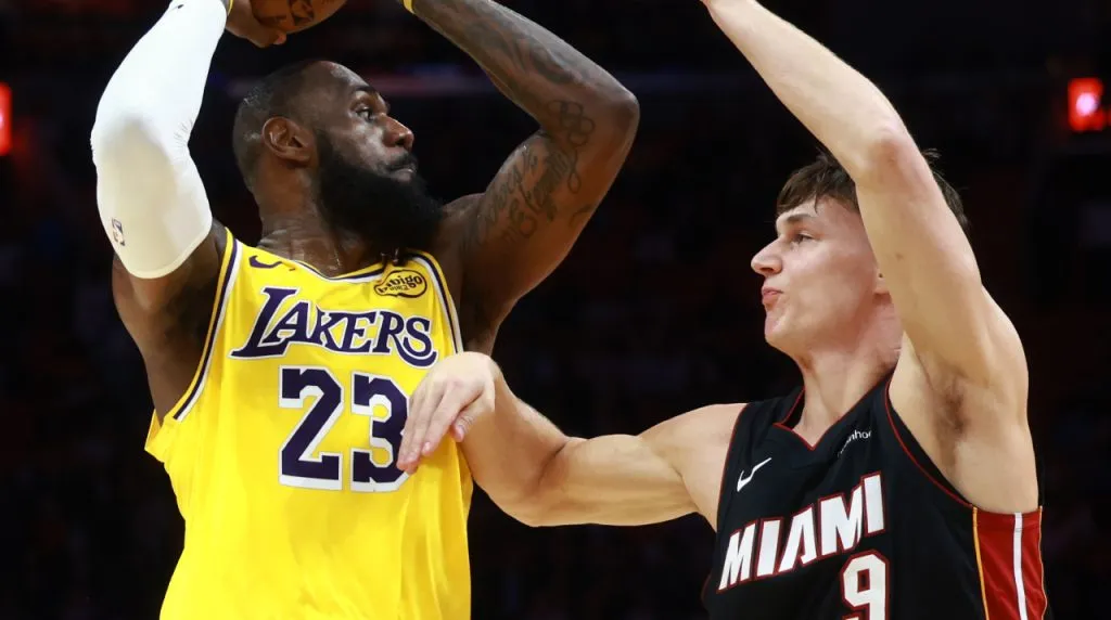 LeBron en Miami Heat vs. Lakers. (Foto: Getty Images)