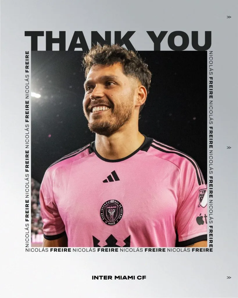 La despedida de Inter Miami a Nicolás Freire.