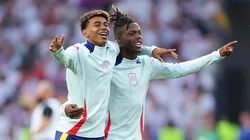 Lamine Yamal y Nico Williams en la Selección de España