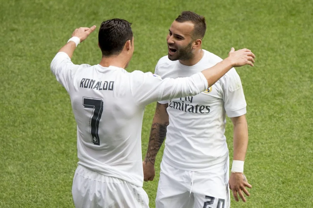 Cristiano Ronaldo celebra un gol con Jesé en Real Madrid (GETTY IMAGES)