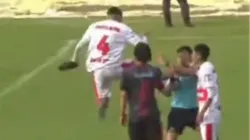 El futbol del ascenso en Argentina dejó una imagen lamentable.
