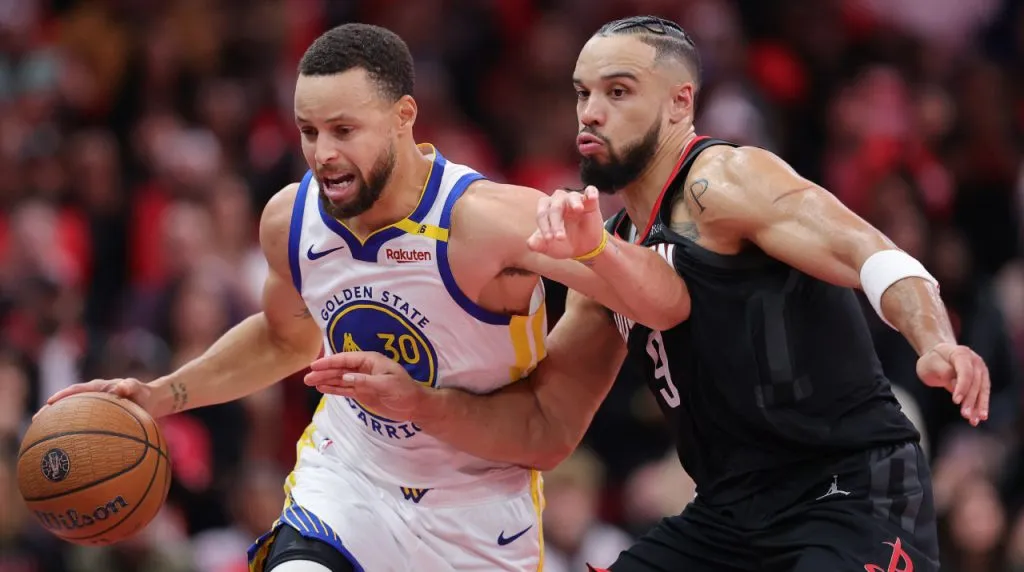 Curry y Brooks en Rockets vs. Warriors. (Foto: Getty Images)