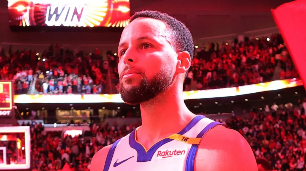 Stephen Curry tras la derrota vs. Rockets. (Foto: Getty Images)