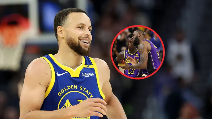 Stephen Curry, Dennis Schröder y LeBron James.