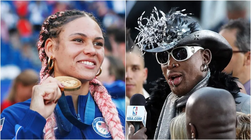 Trinity y Dennis Rodman. (Foto: Imago y Getty Images)