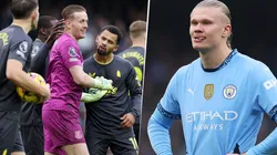 Jordan Pickford y Erling Haaland tuvieron un duelo aparte en Manchester City vs. Everton.