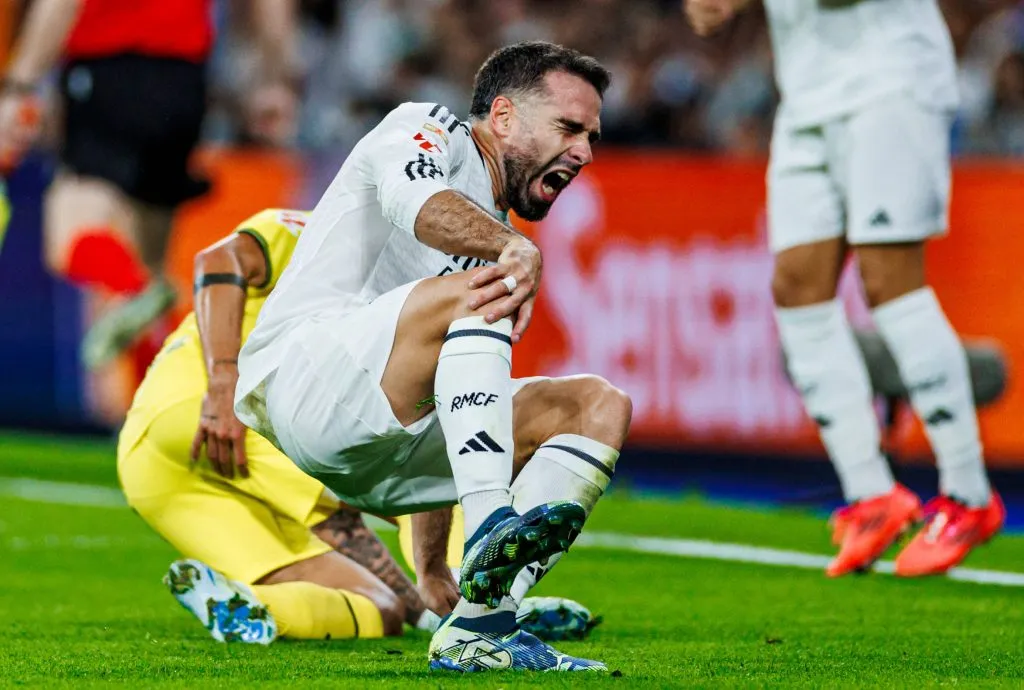 El momento de la lesión de Daniel Carvajal ante Villarreal (IMAGO)