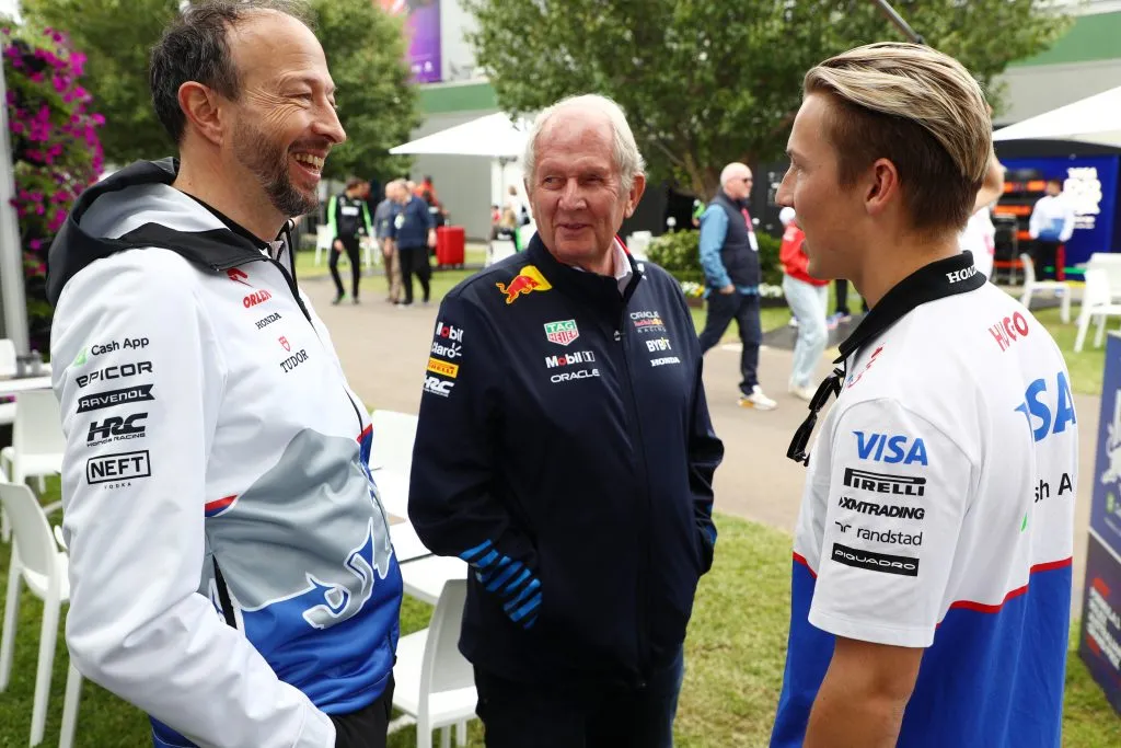 Helmut Marko le hizo una advertencia a Liam Lawson (GETTY IMAGES)