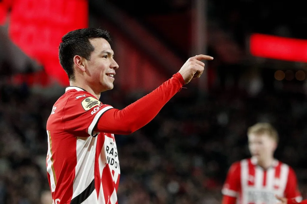 Chucky Lozano fue campeón de liga tanto con el PSV como con el Napoli. (Imago)