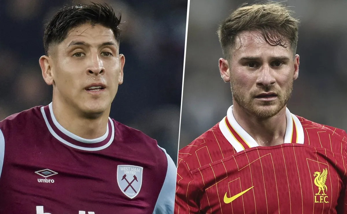 Las alineaciones de West Ham vs. Liverpool por la Premier League 24/25