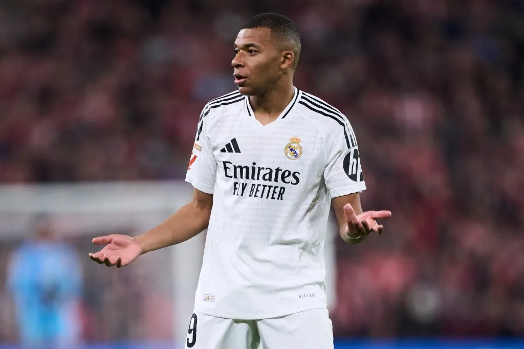 Kylian Mbappé todavía no se adaptó del todo al Real Madrid (GETTY IMAGES)