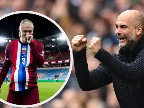 Guardiola reveló una intimidad de Haaland tras la victoria del Manchester City