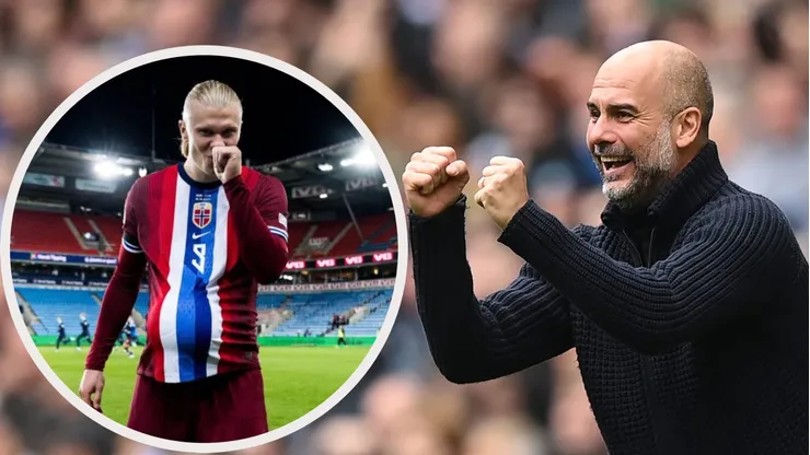 Guardiola reveló un secreto de Haaland.