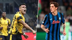 Lautaro Martínez (Inter) y Nicoló Zaniolo (Atalanta).