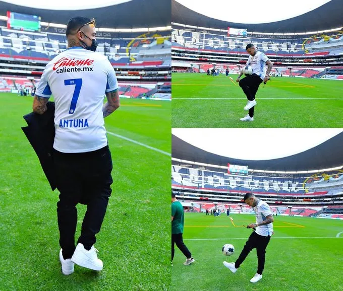Gera disfrutando de un día junto al plantel cruzazulino (Twitter/X)