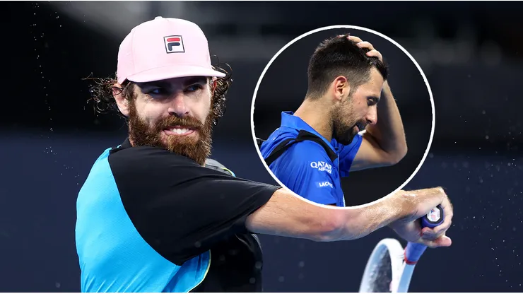 Reilly Opelka venció a Novak Djokovic en Brisbane