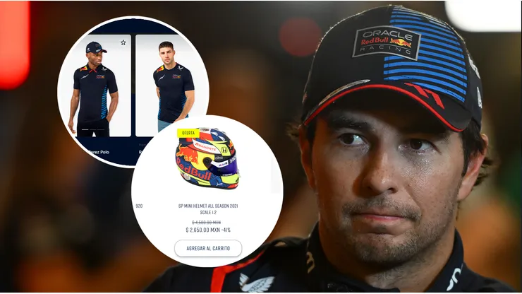 Red Bull puso en oferta los artículos de Checo Pérez en la tienda