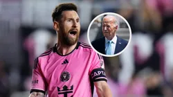Messi, galardonado por Joe Biden.