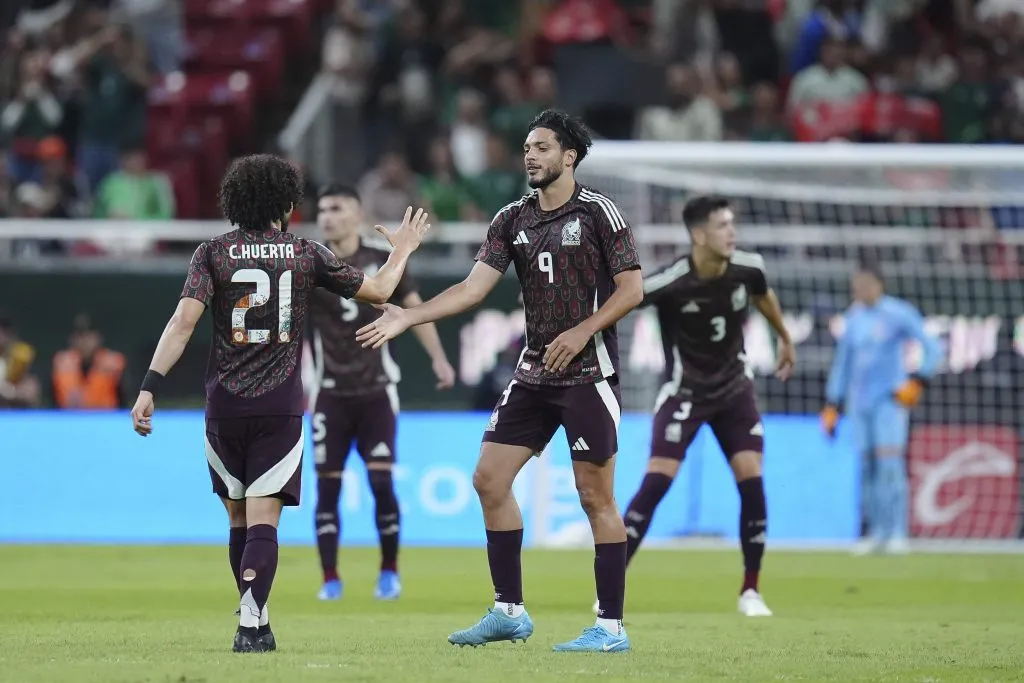 Raúl Jiménez y César Huerta en la Selección Mexicana (Imago7)