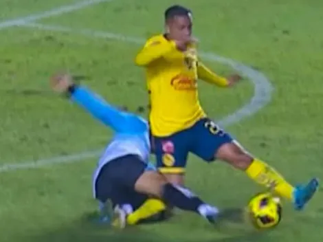 Terrible: la brutal infracción a Érick Sánchez de América y que derivó en la primera roja del Clausura 2025