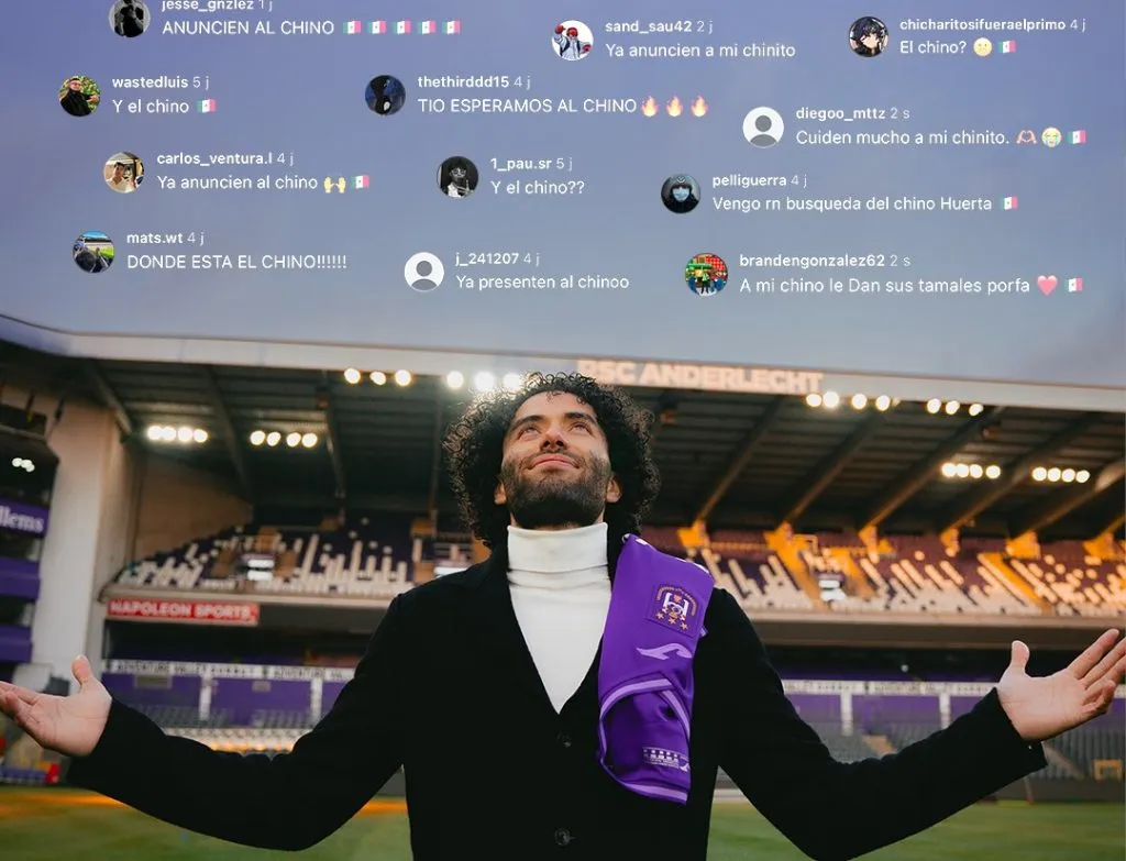 César Huerta ya está en Anderlecht de Bélgica. (foto: @rscanderlecht)