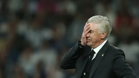 Carlo Ancelotti, abatido tras la final perdida.