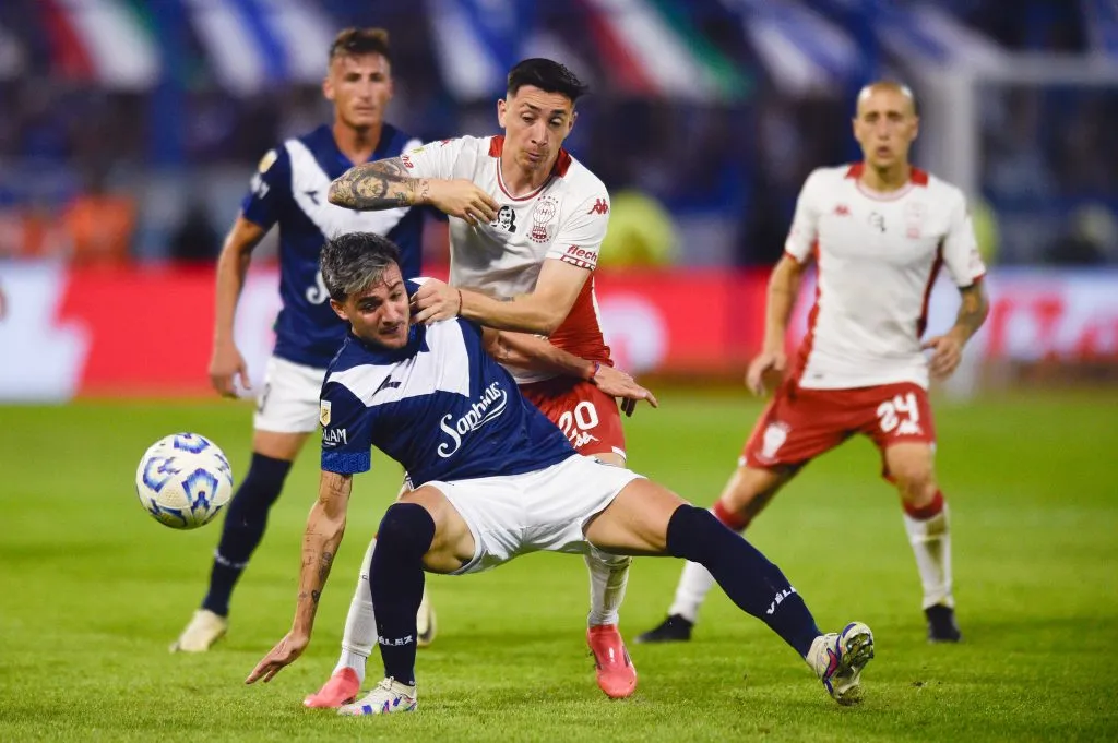 Rodrigo Echeverría en su último partido oficial con Huracán [Foto: Getty]