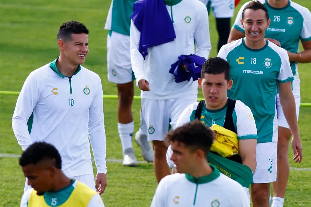 James Rodríguez formó parte de los entrenamientos de León de cara al partido ante Atlas. (Getty Images)
