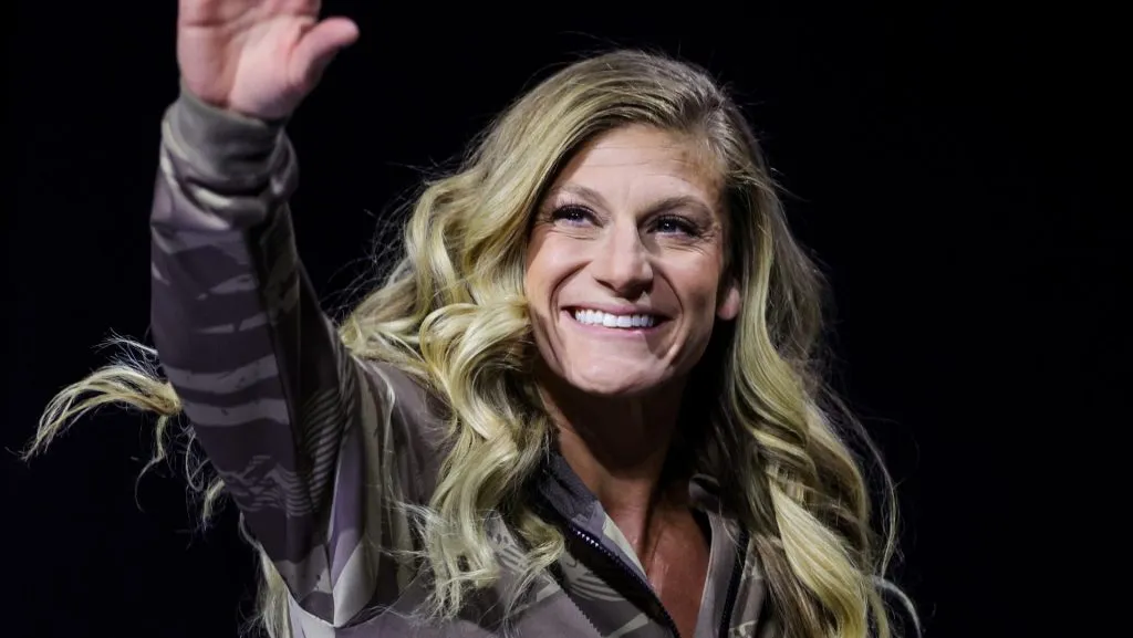 Kayla Harrison es la próxima rival que desea Ailín Pérez en UFC. (GETTY IMAGES)