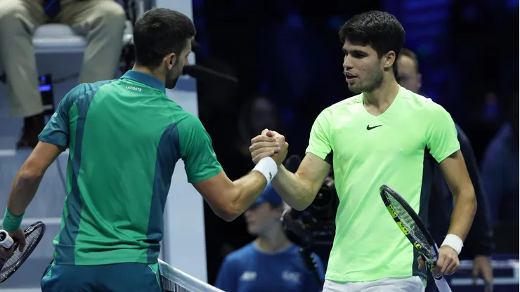 Alcaraz y Djokovic van por el pase a las semifinales de Australia (Getty)