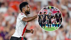 River y una jugarreta que reclamaron en el 'Tri'.