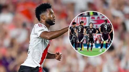 River y una jugarreta que reclamaron en el 'Tri'.