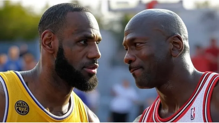 LeBron James y Michael Jordan.