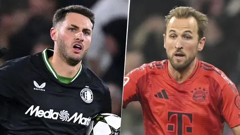 Feyenoord vs. Bayern Múnich se enfrentan por la Champions League 2024-25. (Getty Images)