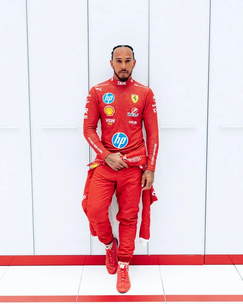 Hamilton utilizó el SF-23 para dar su primera vuelta en Fiorano con Ferrari. (Ferrari oficial)