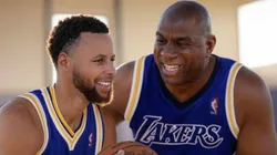 Stephen Curry y Magic Johnson.