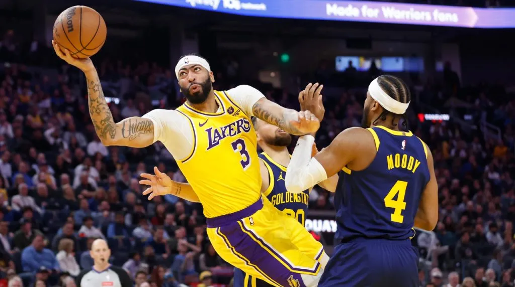 Anthony Davis vs. Golden State Warriors. (Foto: Getty Images