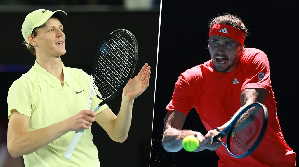 Jannik Sinner y Alexander Zverev se enfrentarán en la final del Abierto de Australia 2025 (GETTY IMAGES)