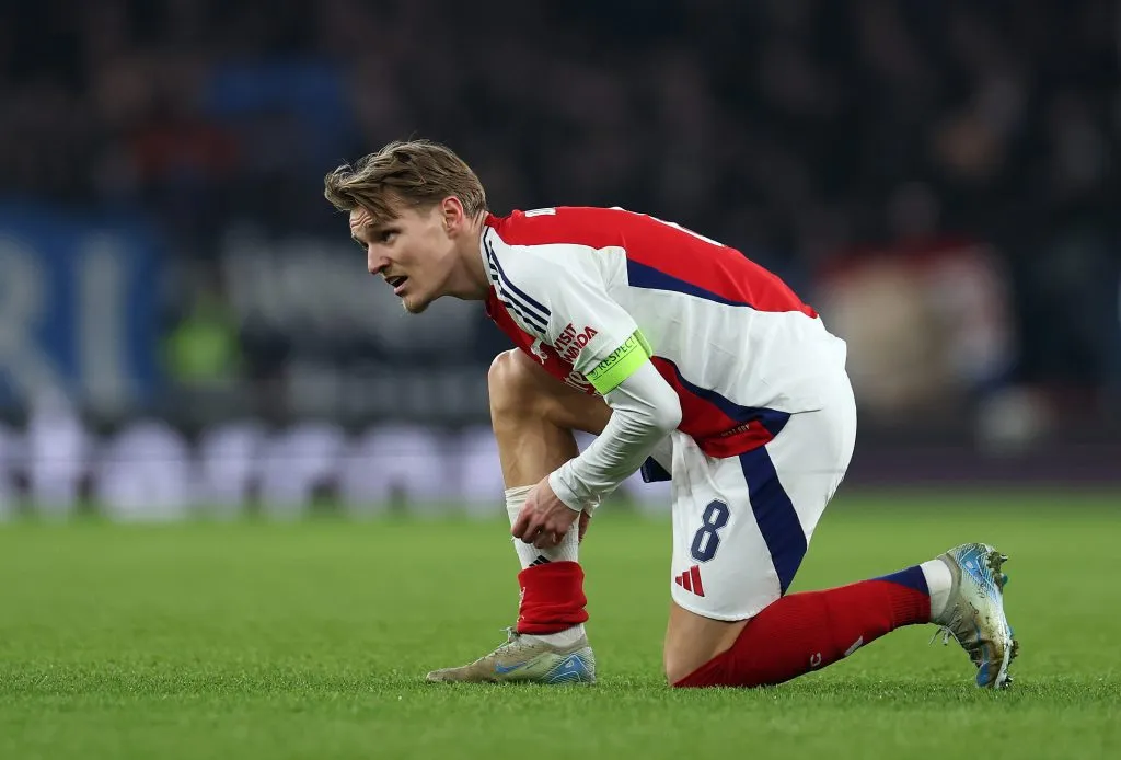 Martin Odegaard, capitán del Arsenal (GETTY IMAGES)