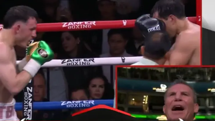 Julio César Chávez vivió de manera intensa la pelea de Omar vs. Misael Rodríguez.