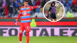 Kevin Mier casi inicia una jugada de gol para Cruz Azul en el partido de la fecha 4 con el Necaxa.